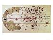 Map Of The Old And New Worlds, Circa 1500 by Juan De La Cosa Limited Edition Print