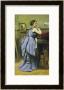 The Woman In Blue, 1874 by Jean-Baptiste-Camille Corot Limited Edition Print