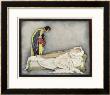 The Prince Looks Down On Sleeping Beauty Wondering How To Wake Her by Jennie Harbour Limited Edition Pricing Art Print