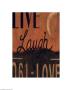 Live Laugh Love by Sara Anderson Limited Edition Pricing Art Print