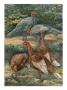 A Painting Of Slate And Bourbon Red Turkeys by Hashime Murayama Limited Edition Print