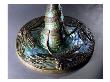 Detail Of The Bronze And Glass Base Of A Fine 'Jewelled Dragonfly' Lamp by Maurice Bouval Limited Edition Print