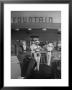 Carhops Busy With Orders At A Drive In Soda Fountain by Peter Stackpole Limited Edition Print