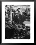 Enthusiasts Admiring Chromed Roadster Ford With A Cadillac Engine That Took 5 Years To Build by Ralph Crane Limited Edition Print