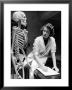 Biology Student Studies Skeleton by Alfred Eisenstaedt Limited Edition Print