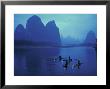 Cormorant Fishermen, Xingping, Li River, Guangxi, China by Walter Bibikow Limited Edition Print