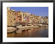 Medieval Houses On The Onyar River With Pont De Sant Feliu, Girona, Catalunya, Spain by Gavin Hellier Limited Edition Print