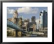 City Skyline Along The Ohio River, Cincinnati, Ohio by Walter Bibikow Limited Edition Print