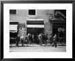 Few Clients At The Entrance Of The Baraldi Fish Shop, In Via Orefici, Bologna by A. Villani Limited Edition Print