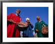 Three Musicians With Drums And A Trumpet, Delhi, India by Michael Coyne Limited Edition Pricing Art Print