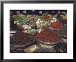 Bountiful Baskets Full Of Brightly Colored Fruits And Vegetables At Rue Mouffetard Market by Alfred Eisenstaedt Limited Edition Print