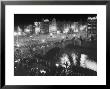 People Celebrating The Independence Of Ireland On O'connell Bridge Before Midnight On Easter Sunday by Larry Burrows Limited Edition Print