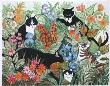 Jungle Aux Chats by Francoise Deberdt Limited Edition Pricing Art Print