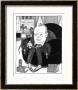 Winston Churchill British Statesman Relaxing by Powys Evans Limited Edition Print