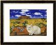 White Blue Russian In Front Of Ayer's Rock by Isy Ochoa Limited Edition Print