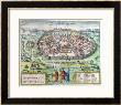 View Of Jerusalem, From The Atlas Le Theatre Des Cites Du Monde by Franz Hogenberg Limited Edition Print
