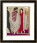 Voluminous Cape Like Evening Coat By Paul Poiret by A.E. Marty Limited Edition Print