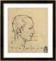 Study Of The Proportions Of A Human Face, Drawing, Royal Library, Windsor by Leonardo Da Vinci Limited Edition Print