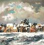 Village Bourguignon En Hiver by Georges Hosotte Limited Edition Print