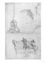 Military Machine To Catapult Stones, Codex Atlanticus, C.1485 by Leonardo Da Vinci Limited Edition Print