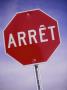 French Stop Sign by Fogstock Llc Limited Edition Print