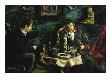 The Actor Tobias Sorensen And Ola Voss (Oil On Canvas) by Kalle Lochen Limited Edition Print
