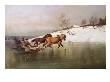 A Race (Oil On Canvas) by Axel Hjalmar Ender Limited Edition Print