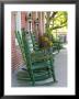 Rocking Chairs On Porch, Ste. Genevieve, Missouri, Usa by Walter Bibikow Limited Edition Pricing Art Print