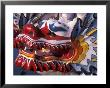 Ornate Detail Of A Dragon Boat On The Willamette River, Rose Festival, Portland, Oregon, Usa by Janis Miglavs Limited Edition Pricing Art Print