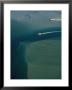 Aerial Of Power Boat In Waters Off The Outer Banks by Steve Winter Limited Edition Print