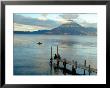 Sunrise Over Lake Atitlan And Women On End Of The Pier, Solola, Guatemala by Cindy Miller Hopkins Limited Edition Print