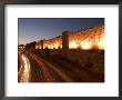 Night Time Lights Of Traffic, Jaffa Gate, Old Walled City, Jerusalem, Israel, Middle East by Christian Kober Limited Edition Print