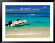 Speedboat Moored At Conroy Beach, Montego Bay, St. James, Jamaica by Richard Cummins Limited Edition Print