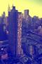 Vue Verticale Garment District Avec La Tour Townsend Et Son Eglise by Philippe Hungonnard Limited Edition Print