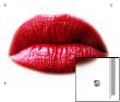 Close-Up Of Red Lipsticked Lips by I.W. Limited Edition Print