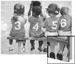 Four Young Baseball Players Wearing Sequential Numbers by R.R. Limited Edition Pricing Art Print