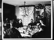 Family At The Dining Room Table Around A Cake With Candles, Served For Mildred Grimwood's Birthday by Wallace G. Levison Limited Edition Pricing Art Print