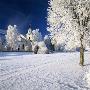 Winter Landscape By A Church by Lars Dahlstrom Limited Edition Print