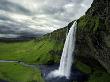 Water Falling From A Cliff, Seljalandsfoss, Iceland by Atli Mar Limited Edition Print