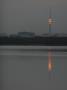 Lights On The China Central Tv Tower In Beijing Reflect In A Lake At The Summer Palace by Ben Mcmillan Limited Edition Print