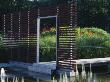 Water Garden With Entranceway And Metal Walkway, Designed By Ulf Nordfjell, Hedens Lustgard, Sweden by Clive Nichols Limited Edition Print