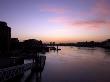 River Thames In London, Waterside Docking For Small Boats And Pleasure Cruisers by Mark Bury Limited Edition Print