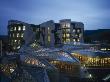 The Scottish Parliament, Edinburgh, Scotland, Garden Foyer In Fore At Dusk, Architect: Embt-Rmjm by Nicholas Kane Limited Edition Print