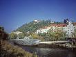 Mur Insel, Graz Austria, With Schlossberg by Peter Durant Limited Edition Print