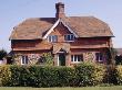 Tile-Hung Cottage With Central Chimney, Bargeboards And Porch, Rural, Stedham, Sussex by Philippa Lewis Limited Edition Print