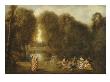 Assemblã©E Dans Un Parc by Jean Antoine Watteau Limited Edition Print