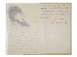 Lettre Autographe A Isabelle Lemmonier Dites Lettres A Isabelle by Edouard Manet Limited Edition Print