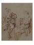 Deux Etudes D'un Joueur De Musette, Assis by Jean Antoine Watteau Limited Edition Print