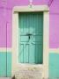 Old Painted Door, San Miguel, Guanajuato State, Mexico by Julie Eggers Limited Edition Pricing Art Print