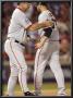 San Francisco Giants V Texas Rangers, Game 3: Bruce Bochy,Jonathan Sanchez by Ronald Martinez Limited Edition Print